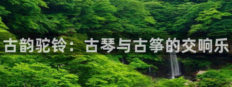 凯发k8登录首页:古韵驼铃:古琴与古筝的交响乐